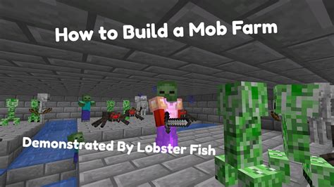 How To Build A Minecraft Mob Farm Youtube