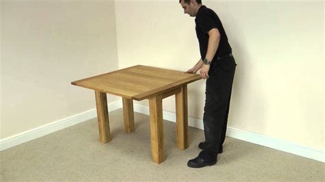 Flip Top Square Oak Dining Table Cm X Cm Cm X Cm Diy