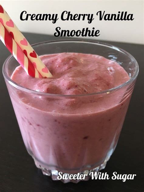 Creamy Cherry Vanilla Smoothie