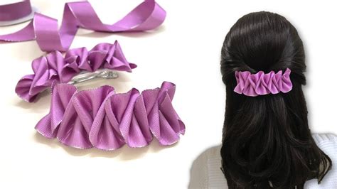 Diy Ribbon Hair Clips How To Make Hair Clips With Ribbon Easy Hair