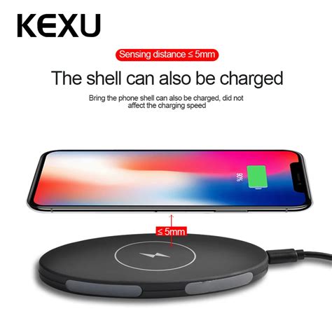 Kexu Qi Wireless Charging Pad 3 Coils Qi Wireless Charger For Samsung Galaxy S7 S7edge S9 S8