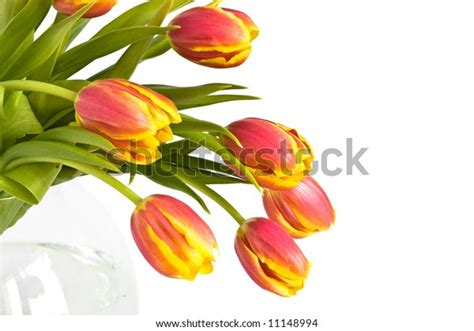 Beautiful Bouquet Tulips Glass Vase On Stock Photo 11148994 Shutterstock