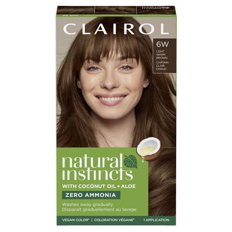 Clairol Natural Instincts Demi Permanent Hair Color Creme 6w Light Warm Brown Hair Dye 1