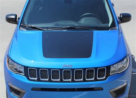 2017 2024 Jeep Compass Stripes Compass Hood Decals Compass Graphics Auto Motor Stripes