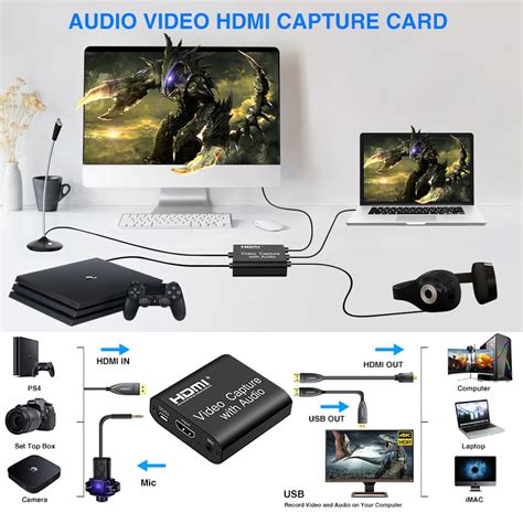 Placa De Captura Video HDMI Cu Iesire Audio 4K HD 1080P 30FPS USB