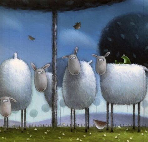 Rob Scotton의 작품들 Sheep Art Sheep Paintings Animal Paintings