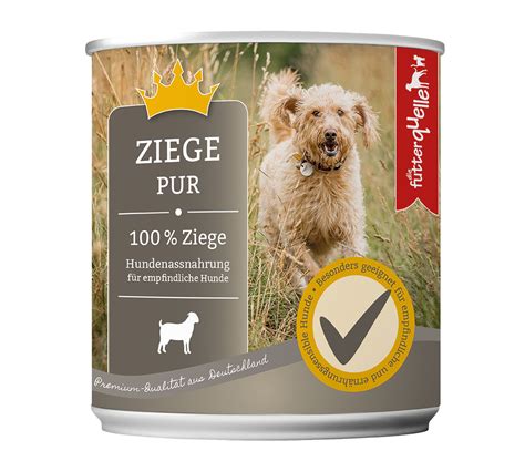 Futterquelle Ziege Pur Hundenassfutter Hypoallergen Top