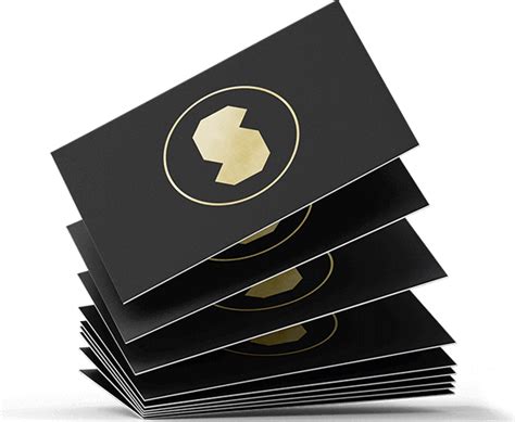 BLACK Business Cards + METALLIC FOIL PRINT + Luxury VELVET