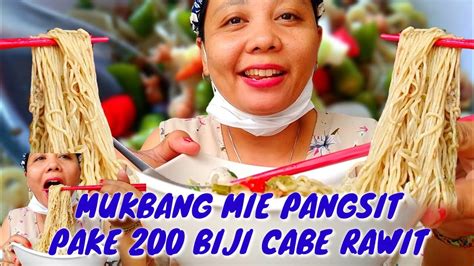 ASMR MIE PANGSIT EXTRA PEDAS PAKE 200 BIJI CABE RAWIT POTONG RASANYA