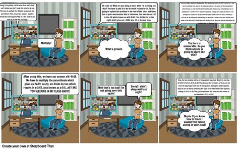 Math Project Comic Strip Part 2 Storyboard Por 6136c181