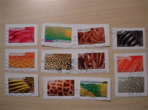 Timbres France S Rie Compl Te Animaux Couleur Oblit R Sur