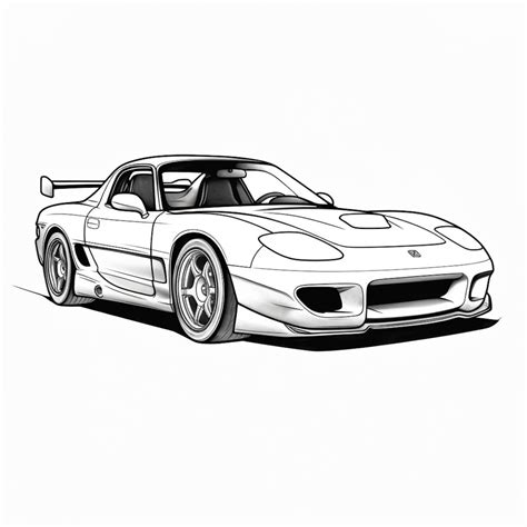 16 Jdm Cars Coloring Pages Etsy