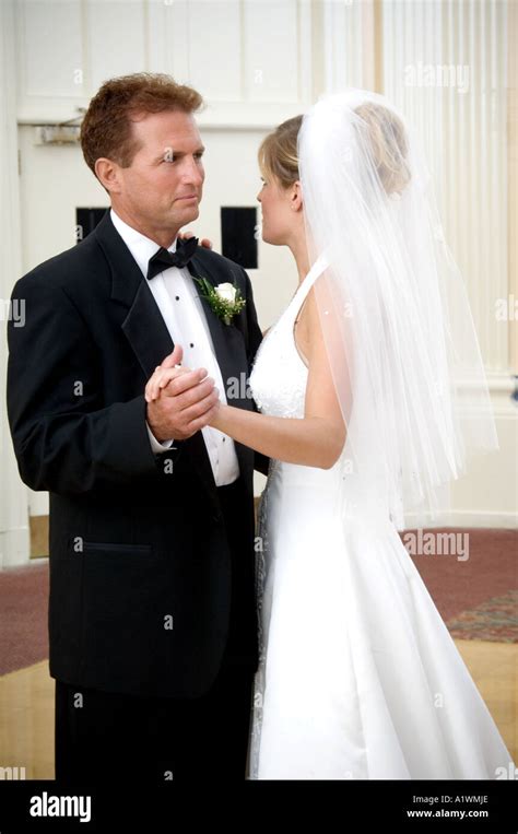 Father Dancing With Bride Stock Photo Alamy