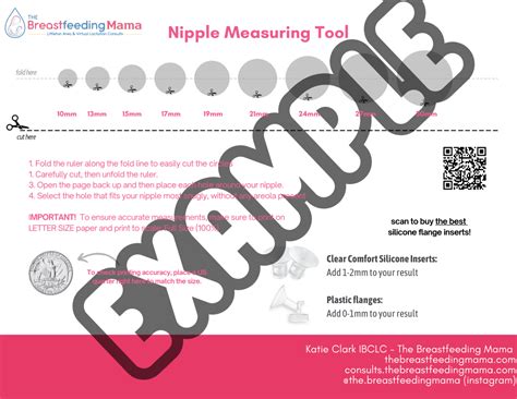 How To Measure Flange Size Free Printable Ruler 2024 The Breastfeeding Mama