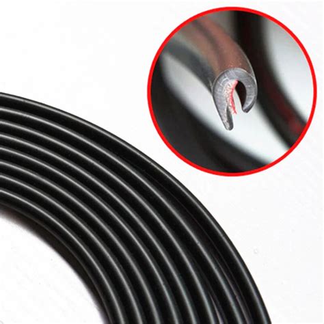 5M Universal Car Door Edge Guards Trim Molding Protection Strip Scratch Protector For KIA RIO K2 ...