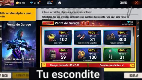 Evento Web Tu Escondite Free Fire Llegar A Jugadores Escogidos