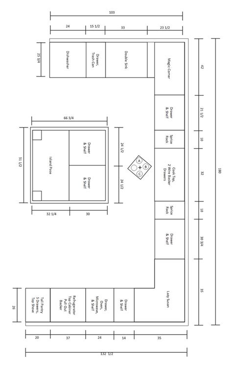 Free Editable Kitchen Floor Plan Examples Templates Edrawmax