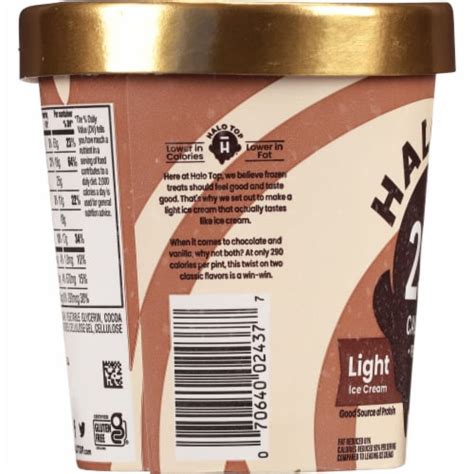 Halo Top Chocolate Vanilla Twist Light Ice Cream Fl Oz Pt Kroger