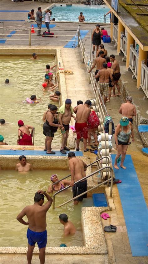 People Bathing In A Hot Spring Editorial Image Image Of People Latin