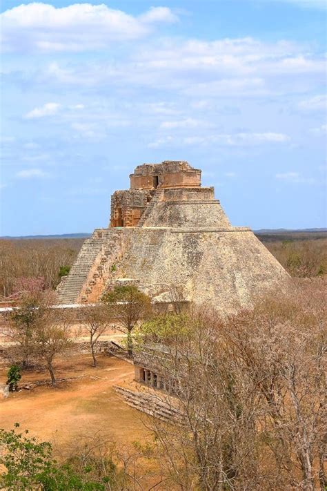 Mayan Pyramids In Uxmal Yucatan Mexico Lvi Stock Image Image Of