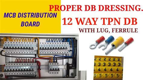 DB DRESSING ELECTRICAL MCB DISTRIBUTION BOARD PROPER DRESSING 12 WAY