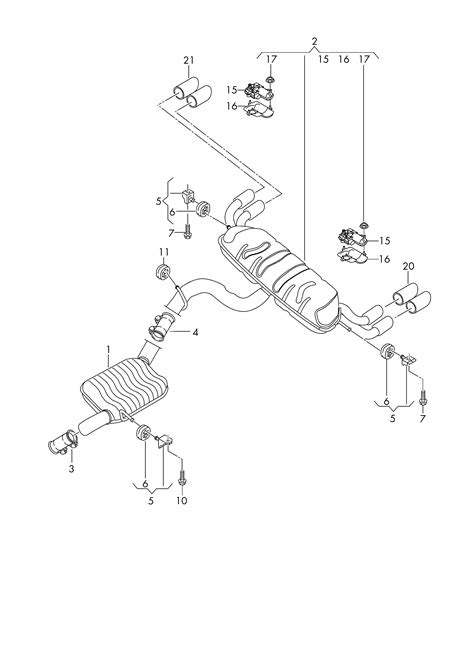 Audi A S Sportb Qu Centre Silencer With Rear