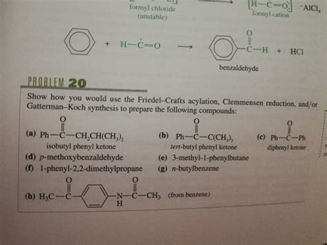 Solved Lomplation Ala H C 01 Aic Formyl Chloride