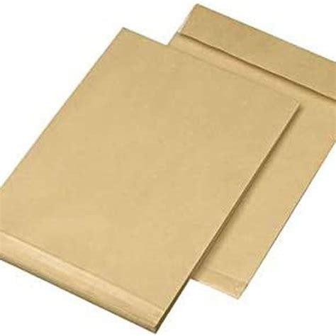 Enveloppe kraft brun A4 229x324 120g m² Soufflet 20 mm