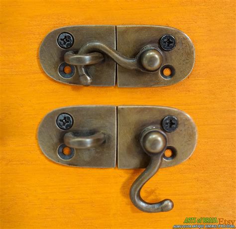 251 Inches Lot Of 2 Pcs Door Latch Joint Hook Antique