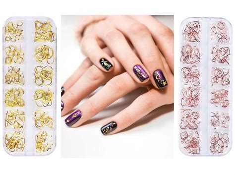 Geometric 3d Metal Alloy Nail Art Duo Kit