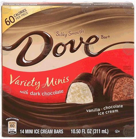 Dove Minis With Dark Chocolate Ice Cream Variety Pack 105 Oz