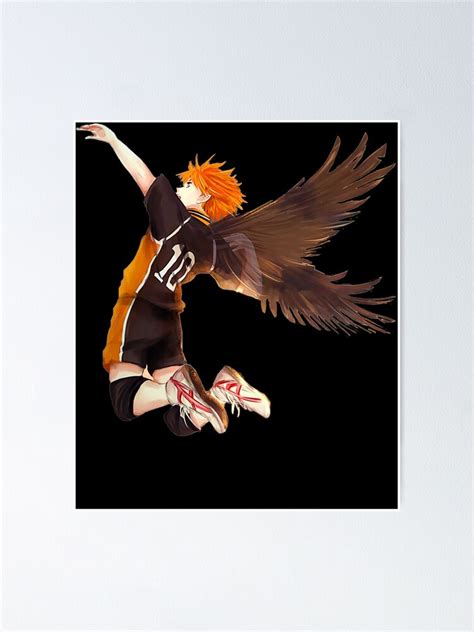 Haikyuu Hinata Shoyo Flying S Poster For Sale By Amandeeyers Redbubble