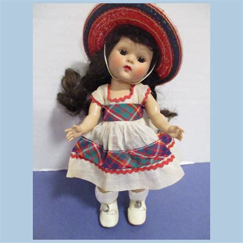 Vintage 1953 Pl Strung Vogue Ginny Doll Wearing Her Hope Outfit Dolls Toys And Games Pe