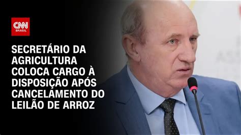 Secret Rio Da Agricultura Coloca Cargo Disposi O Ap S Cancelamento