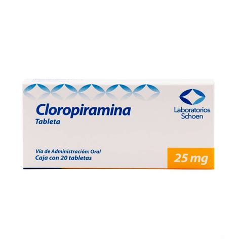 Cloropiramina 25 Mg 20 Tabletas Walmart