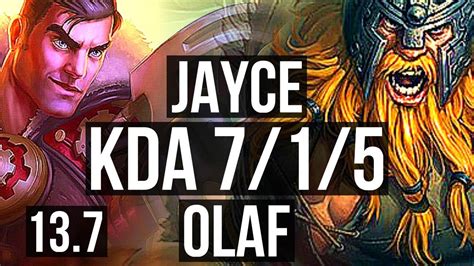 Jayce Vs Olaf Top 715 Godlike 300 Games Kr Master 137