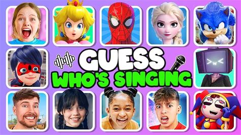 Guess Meme Song Mrbeast Wednesday Skibidi Toilet Elsa Princess