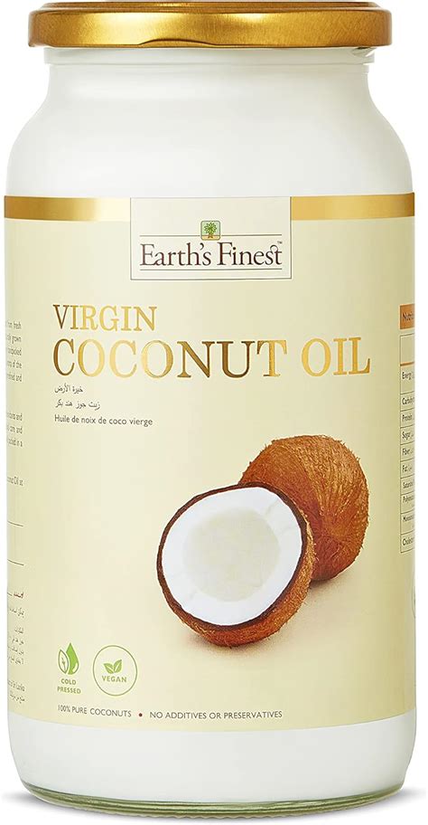 Earth S Finest Virgin Coconut Oil Ml Cold Pressed Unrefined