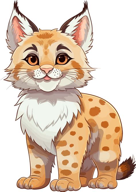 Cute Bobcat Clipart