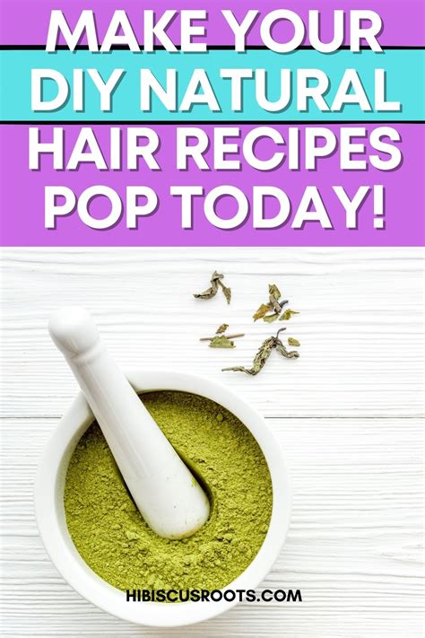 Your DIY Natural Hair Recipes NEED this Pop of Color!