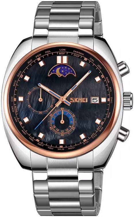 Skmei Stainless Steel Luxury Man Style Wrist Watch Relojes