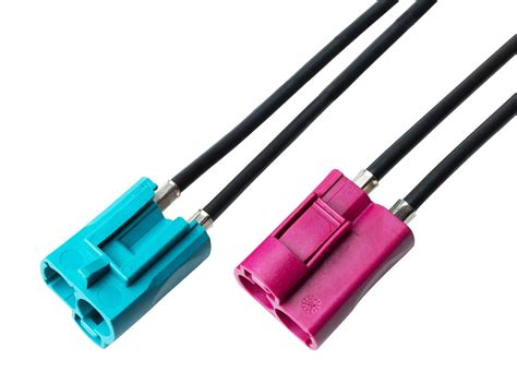 Car Antenna Adapter Audio Cable Dual Fakra Male Female Aerial Car