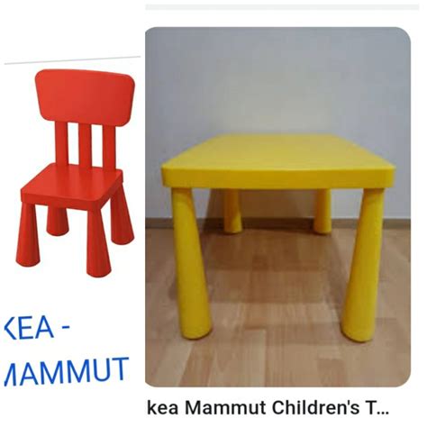 Ikea Kids Table And Chair Babies And Kids Baby Nursery And Kids Furniture