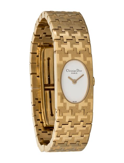 Christian Dior Miss Dior Watch Gold 18k Yellow Gold Plated