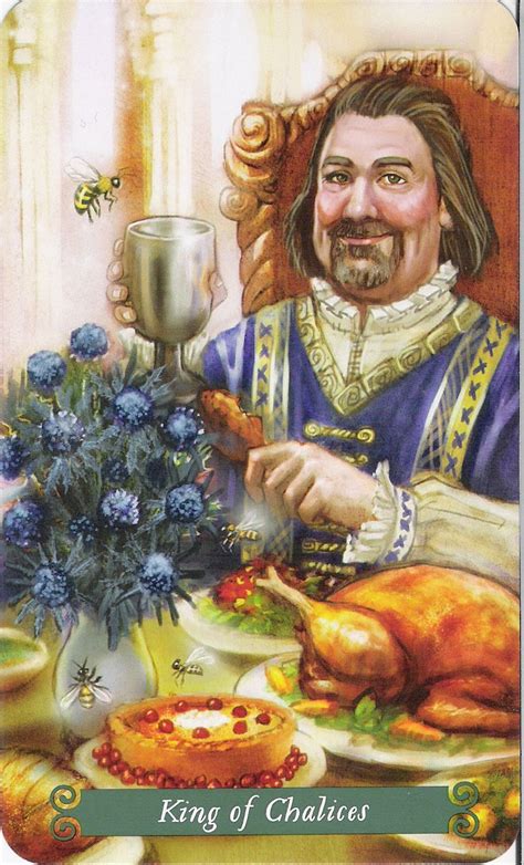 King Of Chalices Card From The Green Witch Tarot Deck Witch Tarot