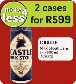 Castle Milk Stout Cans Offer At Makro