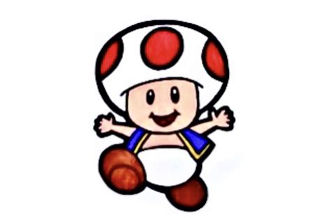 How To Draw Toad From Mario