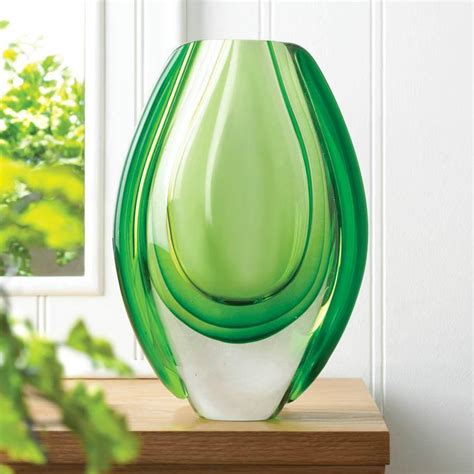 Light Green Art Glass Vase