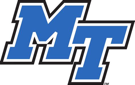 Middle Tennessee State University Colors Team Logo