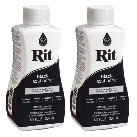 Buy Rit Dye Liquid Fabric Dye 8 Fl Oz Black 2 Pack Online At